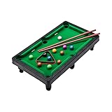 MasterUnion #01AJF2 Mini Pool Tisch Billard Spiel Set mit 2 Sticks & 11 Bällen Home Office Schreibtisch Stressabbau Spiele Kinder GIF, Grün #S95rr4, M