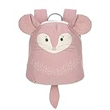 LÄSSIG Kleiner Kinderrucksack für Kita Kindertasche Krippenrucksack mit Brustgurt, 20 x 9.5 x 24 cm, 3,5 L/Tiny Backpack Chinchilla