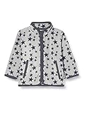 Playshoes Unisex Kinder Fleece-Jacke Sterne 420027, 33 - Grau, 86