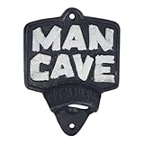 Man Cave Wandflaschenöffner - Industrial Living Flaschenöffner aus Gusseisen