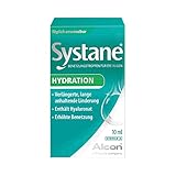 Systane HYDRATION Augentropfen fortschrittliche Zwei-Wirkstoff-Formel mit Hyaluronsäure für langanhaltende Feuchtigkeit und Linderung der Symptome trockener Augen 10 ml