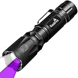 2-in-1 LED-Taschenlampe Superhelles 900 Lumen Schwarzlicht UV 395nm LED-Taschenlampe 4 Einstellungen UV-Taschenlampe Wiederaufladbares taktisches Licht Verstellbare Größe Wasserdicht