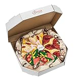 Rainbow Socks - Damen Herren Pizza Socken Box Mix Italienische Hawaii Pepperoni - 4 Paar - Größen 41-46