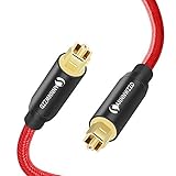 ANNNWZZD Optisches Digital Audio Kabel Toslink auf Toslink Optisches Kabel Audiokabel zur Verbindung von Soundbar, Stereoanlage, Heimkino, Xbox One & PS4 (2M)