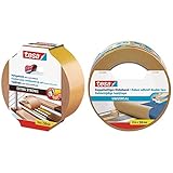 tesa doppelseitiges Verlegeband, extra stark klebend, 25m x 50mm & Doppelseitiges Klebeband Universal - Vielseitiges Klebeband für Verpackungen, Deko und Teppiche oder zum Basteln - 25 m x 50 mm