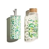 waterdrop® Edition Glass Bottle Trinkflasche auslaufsicher | BPA frei | Wasserflasche | Neopren Schutz | Kohlensäure geeignet | Borosilikat Glasflasche