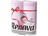 buntes, farbiges Toilettenpapier 12 Rollen - 3-lagig - Renova - weich - originell - Klopapier - blau grün rot beige orange pink rosa gelb Toilettenpapier (rosa)