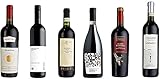 Probierpaket „Rotweinreise durch Italien“| Weinpaket mit sechs verschiedenen italienischen Rotweinen (6 x 0,75 l ) | Tolles Wein Tasting-Set