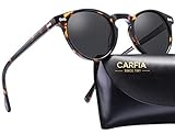 CARFIA Retro Polarisierte Damen Sonnenbrille Outdoor UV 400 Brille für Fahren Angeln Reisen, Acetat-Rahmen