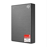 Seagate One Touch 5 TB externe Festplatte, HDD PC/Laptop/Mac, USB 3.0, space grey, 2 Jahre Data Rescue Service, FFP, Modellnr.: STKC5000404