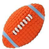 CABLEPELADO Rugby-Ball für Hunde mit orangefarbenem Sound, 11 cm