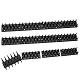 KIKAPA 12 StüCk Vogel Spikes Repellent Spikes für Anti Vogel, Katze, WaschbäR und Andere Kleintiere Zaun Spikes Tauben Spikes Zaun