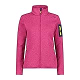 CMP Damen Knit Tech Mélange Fleece WOMAN JACKET, Geraneo-Light Geraneo, 38 EU