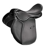 WALDHAUSEN Sale Vielseitigkeitssattel Economic, Synthetic, Pony, schwarz, 39cm/15.5'