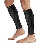 CAMBIVO 2 Paar Wadenbandage, Waden Kompressionsstrümpfe Damen Herren, Calf Sleeves, Beinlinge, Kompressionssocken ohne Fuß für Sport, Fussball, Laufen, Basketball