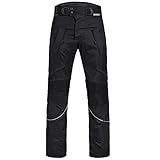 Limitless Herren Motorradhose mit Protektoren und Reflektoren – Textil Motorrad Hose für Sommer und Winter – Wasserdicht Winddicht Atmungsaktiv – Quad Roller Biker Schwarz Gr. XL