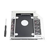 Padarsey 2nd HDD SSD Festplattenrahmen für MacBook Pro 13/15/17 Zoll A1278 A1286 A1297 2008 2009 2010 2011 2012 interner Laptop CD/DVD-ROM optischer SuperDrive Adapter auf 2,5 Zoll 9,5 mm