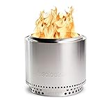 Solo Stove Feuerschale „Bonfire“ - Outdoor-Kamin aus Edelstahl, mit Standfuß, raucharm - Tragbare Feuerstelle für Terrasse, Garten - Feuertonne, Holzofen, Feuerkorb - ⌀ 49,5 cm, Höhe 44,5 cm