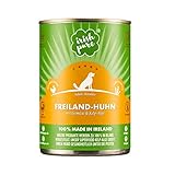 Irish Pure Premium Nassfutter für Hunde | 6X 390g | Freiland-Huhn | Vitamine | Getreidefrei | Sensitiv | mit Superfood Kelp-Alge | Nassfutter für alle Rassen