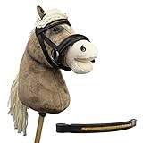 Hofleben ® - Hochwertige Hobby Horse Zubehör TRENSE - Trense mit Zügel für Spielpferde - Hobby Horse Halfter - Größe: Mini Shetland