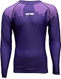 TOP TEN MMA Rash Guard „Power Ink“ - lila, Gr. XXL