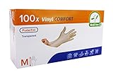 Medi-Inn'Medi-Inn®' Handschuhe, Vinyl puderfrei'Comfort' Größe M 93022 Einweghandschuhe Hygiene Vinylhandschuhe, 100 Stück