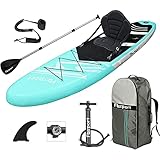 FBSPORT Aufblasbares SUP Board,Aufblasbare Boards für Stand-Up Paddling 15 cm Dick,Paddelbrett Kit mit Verstellbares Alu-Paddel+Handpumpe,Modell-320CM