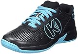 Kempa Attack 2.0 JUNIOR Handball Shoe, schwarz/Aqua, 38 EU