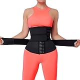 MEITING Waist Trainer Damen Unterbrust Korsett Bauchweg Waist Trainer Elastisch Unterstützung Taillenmieder Bauch Taille Body Shaper Gürtel Reißverschluss Korsett Shapewear Sport Korsett Weste