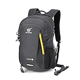 SKYSPER LANTC 20 Leicht Wanderrucksack 20L Klein Rucksack mit Rückenbelüftung & Trinksystem Trekkingrucksack aus atmungsaktivem 3D Air Mesh Polyester Camping Outdoor Wandern Rucksack