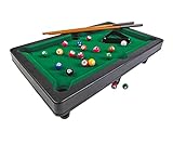 Noris 606167704 Pool Billard & Snooker inkl. 2 Queues, 16 Billard und 17 Snooker Kugeln und Triangel, für Kinder ab 4 Jahren