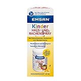 Emsan® Kinder Hals- und Rachenspray | Bei Halsschmerzen, Hustenreiz und Räusperzwang | Spray gegen Halsbeschwerden | Natürliche Wirkweise | Reizlindernd | 20 ml (1er Pack)