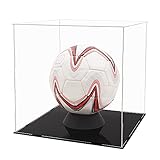 Tingacraft Acryl Vitrine Schaukasten (30 x 30 x 30 cm) für Fußball