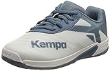 Kempa Unisex Kinder Wing 2.0 JUNIOR Sneaker, Weiß Steel Blau, 35 EU