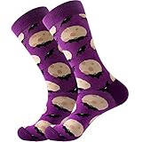 qwea Lustige Halloween-Socken für Frauen Lustige Halloween-Geschenke für weibliche Neuheit-Crew-Baumwollsocke Socken Mit Wein (A, One Size)