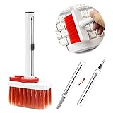 Reinigungsbürste für Tastatur,5-in-1,Multifunktionales Tastatur Reinigung,Keyboard Cleaning Brush,Tastatur Reiniger Bürste, für Reinigen der Tastatur und Bluetooth Kopfhörer Staubreinigung