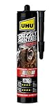 UHU Montagekleber Extra Stark, Power, Kartusche Grizzly, Weiß, 370g