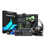 PreSonus AudioBox 96 Studio - USB-Audio-Interface, Bundle für Aufnahme und Produktion mit Mikrofon, Kopfhörer & Software, 25th Anniversary Edition