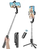 yoozon Selfie Stick Stativ, 3 in 1 Wireless Selfie Stange mit Kabelloser Fernbedienung, Monopod 360° Drehbar kompatibel mit iPhone 13/12/11/7/6, Samsung S22/S21/Note Serie, für 3,5-6 Zoll Smartphones