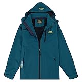 Winterjacken Für Herren Dicke Wolle Warme Langarm Wickeljacke Atmungsaktiv Wasserdicht Oversize Wetterfest Outdoorjacke Casual Gemütlich Lose Softshell Winter Jacken