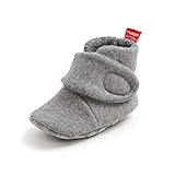 Unisex Neugeborenen Baby Winterschuhe Rutschfest Weiche Sohle Wärme Baby Schuhe mit Fleece Futter Baby Stiefel,für Baby Jungen Mädchen 0-18 Monate