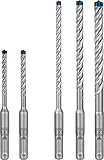 Bosch Professional 5x Expert SDS plus-7X Hammerbohrer Set (für Stahlbeton, Ø 5-10 mm, Zubehör Bohrhammer)