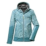 Killtec Mädchen Softshelljacke/ Outdoorjacke mit Kapuze KOS 55 GRLS SFTSHLL JCKT, dunkelaqua, 140, 37833-000