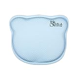 Babykissen Plagiozephalie, abnehmbar (mit Zwei Kissenbezügen), hilft EIN Plattkopfsyndrom vorzubeugen und zu behandeln. Aus Memory Foam - Blau - Registriertes Design KBC®