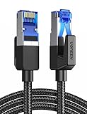 UGREEN Cat 8 LAN Kabel 40Gbps 2000MHz Superschnell Netzwerkkabel POE RJ45 Gigabit Ethernet Kabel Wlan kompatibel mit PS5/4, Steam Deck, Xbox, Switch, Router, Modem usw.