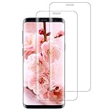 XSWO [2 Stück Schutzfolie Kompatibel mit Samsung Galaxy S8, Gehärtetes Displayschutzfolie Vollständige Abdeckung 3D, Ultradünn, Blasenfrei, 9H Härte, Kratzfeste Hartglas Displayschutz für Galaxy S8