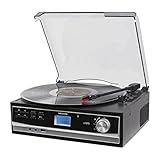 Schallplatten- und Kassetten Digitalisierer MD 43454 E67005 USB MP3 LC Display…