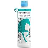 PFERDEPFLEGE24 - Schimmel Pferde Shampoo für strahlend weißes Fell - Kraftvolle Reinigung + Pflege + schonende Fellaufhellung - Pferdeshampoo in 0,5l, 2,5l, 5l & 10l - Premium Pferdezubehör