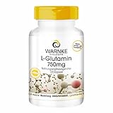 L-Glutamin Kapseln - 750mg pro Kapsel - vegan & hochdosiert - Freie Form - 120 Kapseln