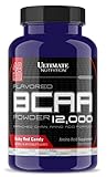 Ultimate Nutrition Flavored BCAA Powder 12,000, Post Workout Recovery Drink, 3g Leucine 1.5g Valine 1.5g Isoleucine, 30 Servings, Ruby Red Candy